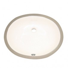 DECOLAV 1401-CBN Carlyn Classically Redefined Oval Vitreous China Undermount Lavatory Sink with Overflow  Biscuit - B000LSDNV4